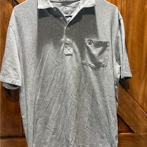 johnnie-O Heather Gray Polo Shirt Large Vanderbilt